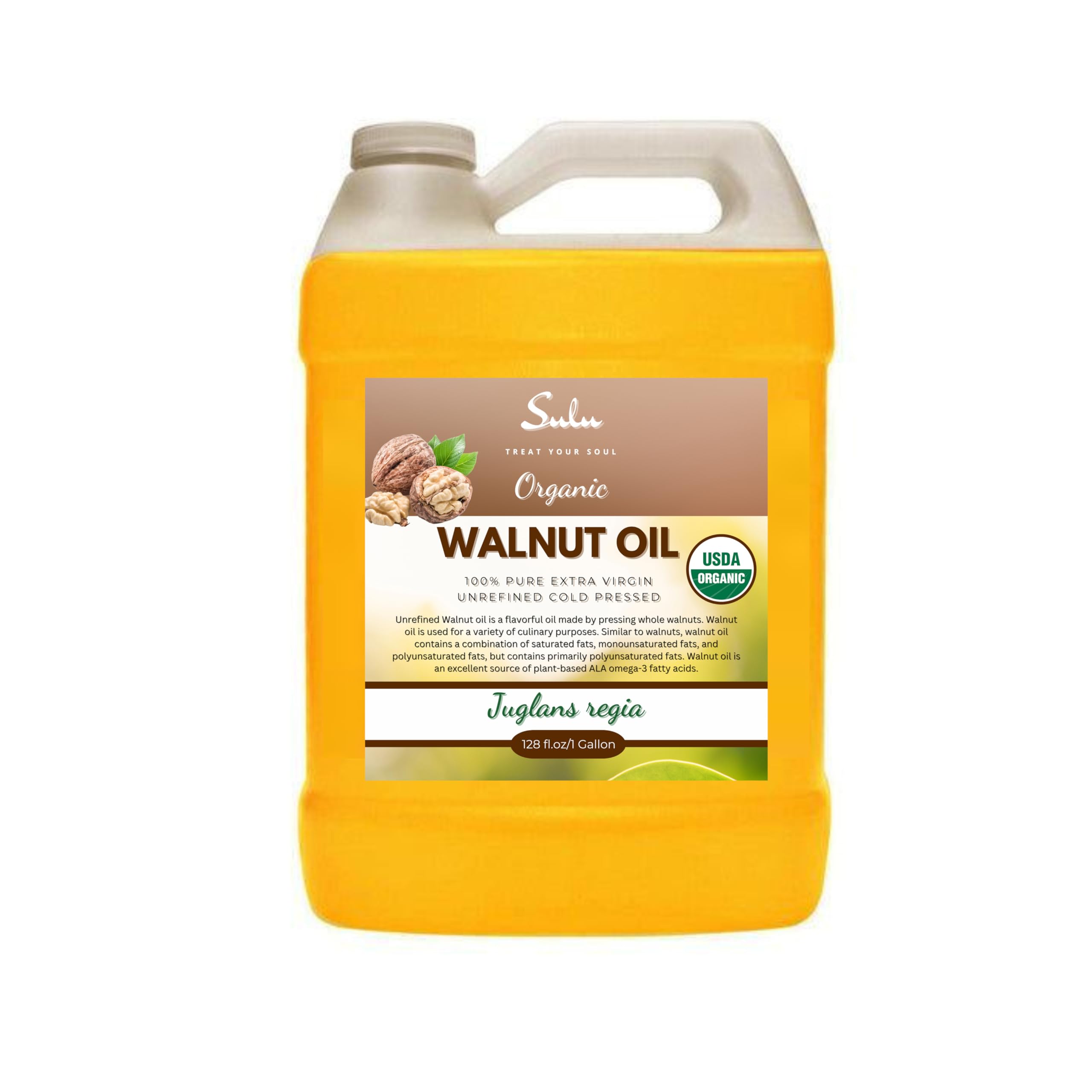 Amazon.com : 128 FL.OZ/1 Gallon-100% Pure Extra Virgin Unrefined
